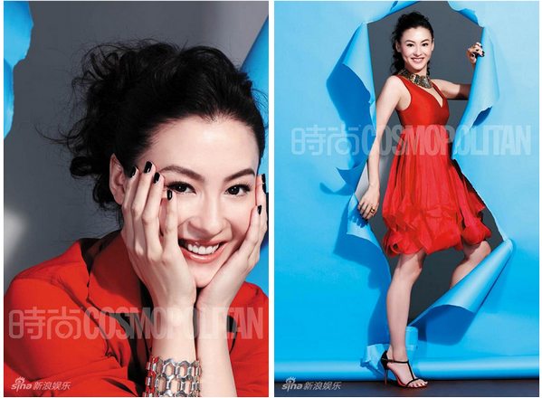 张柏芝产后登上杂志封面   讲述如何“破茧重生”