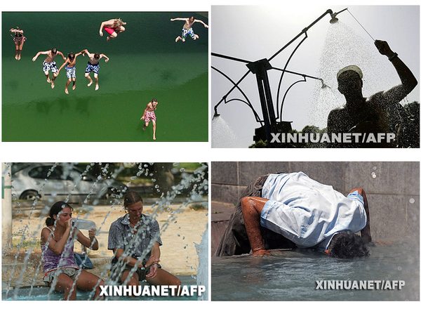 欧洲多国遭遇“桑拿天” 部分城市温度超过40℃
