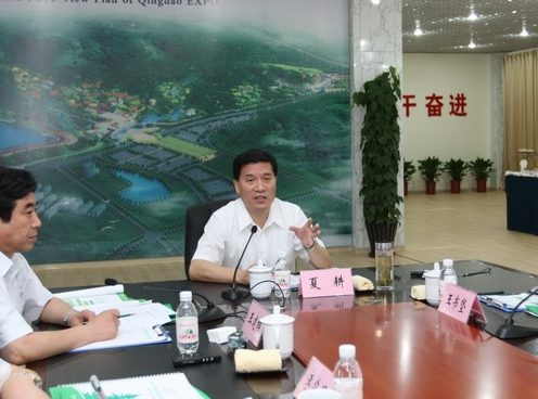 夏耕参加2014世园会会议 要创办园艺博览盛会