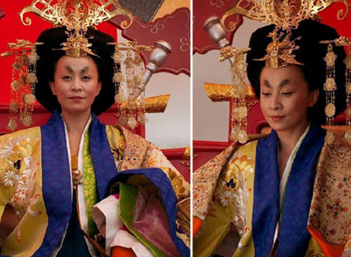 历届武则天造型 刘嘉玲既威又“潮”