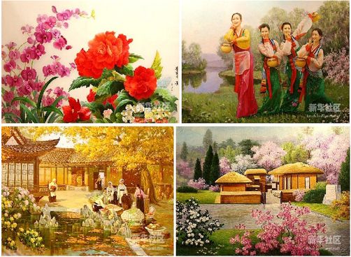 散发纯朴美：难得一见的朝鲜美术作品