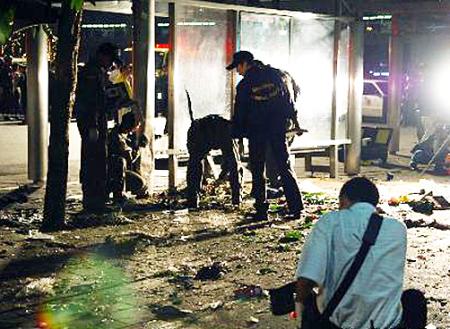 曼谷连环爆炸致死３人