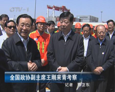 全国政协副主席王刚来青考察