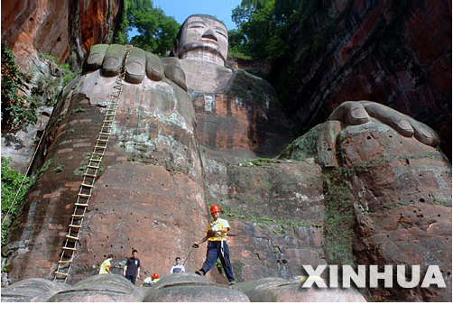 乐山大佛将第7次修缮 不影响旅游