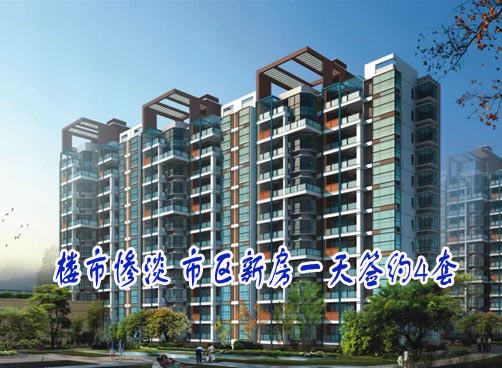 市区新房一天签约4套 市南4家楼盘零成交