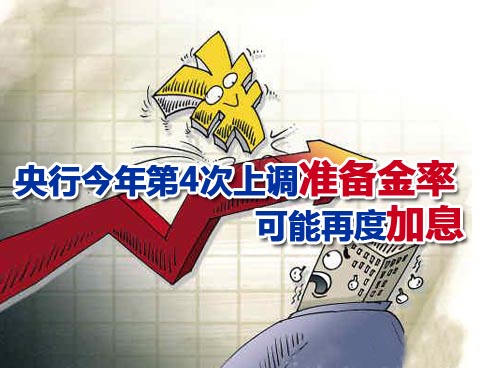 21日起上调0.5个百分点冻结3600亿元