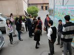 专家来到会场门口