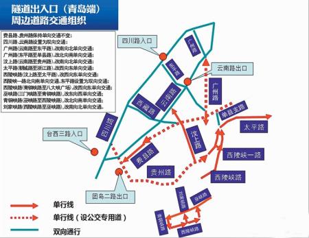 青岛团岛10路段拟改单行