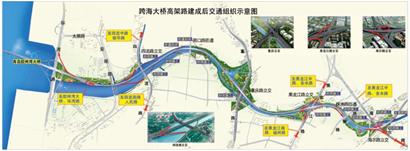 高架月底通车由7条匝道上下桥